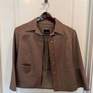 Magaschoni Collection Brown Snap Coat